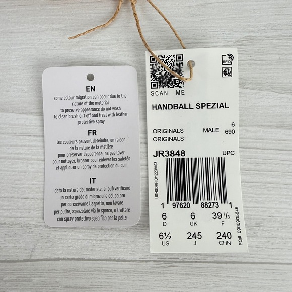 NEW Adidas Handball Spezial Sneakers Men Size 6.5 Womens 8 Burgundy Suede Black - Picture 12 of 13